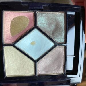 Dior Eyeshadow Palette 390 Mystic Jade. Pink and Blue and Green Shimmer